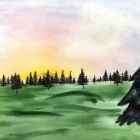Hailey Lorenz 11J  - Abendstille - Aquarell.jpg