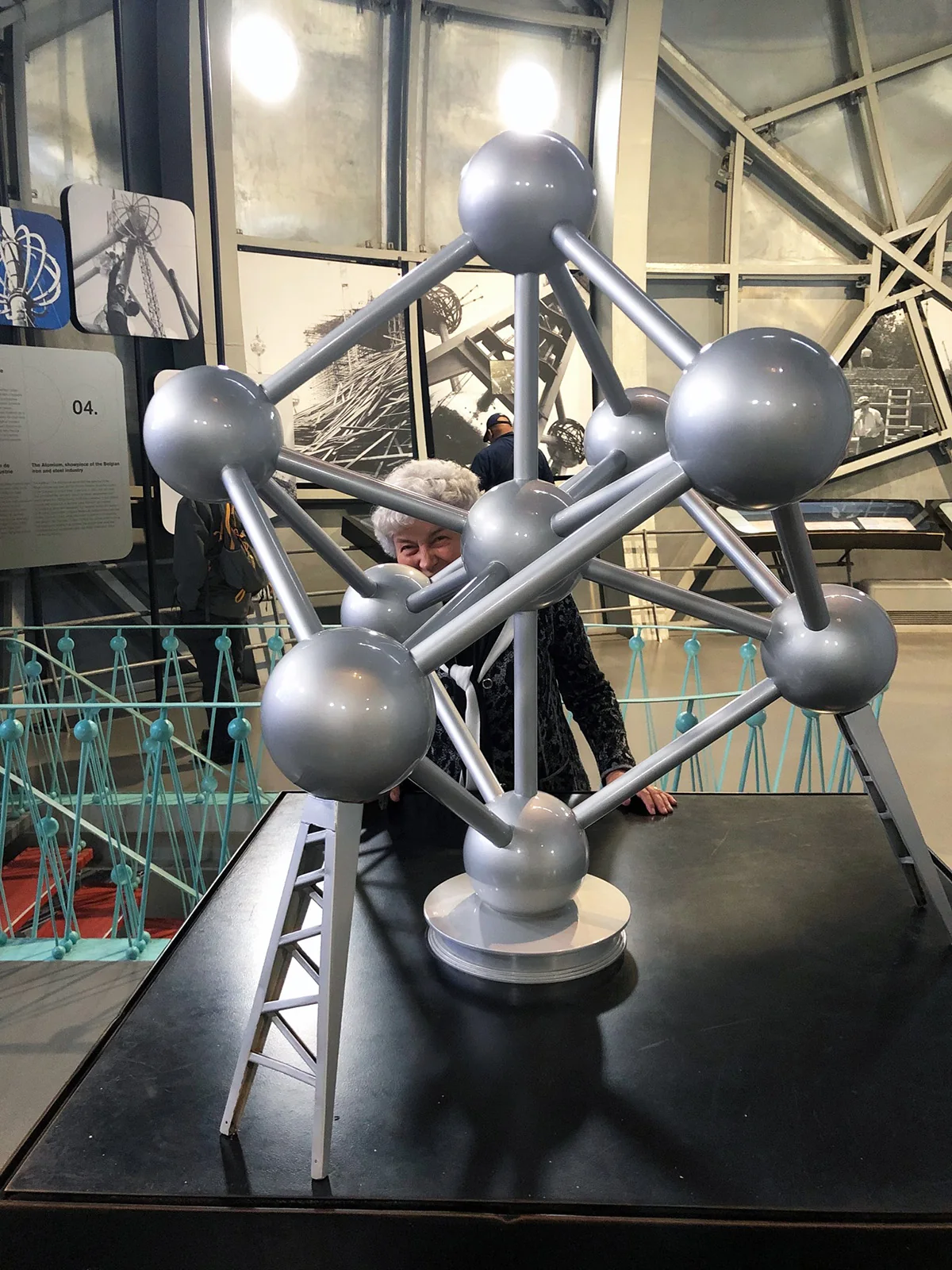 Blick auf das Atomium in Brüssel